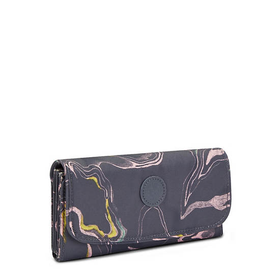 Kipling Money Land Printed Snap Wallet Wallets Soft Marble | CA 2182MQ